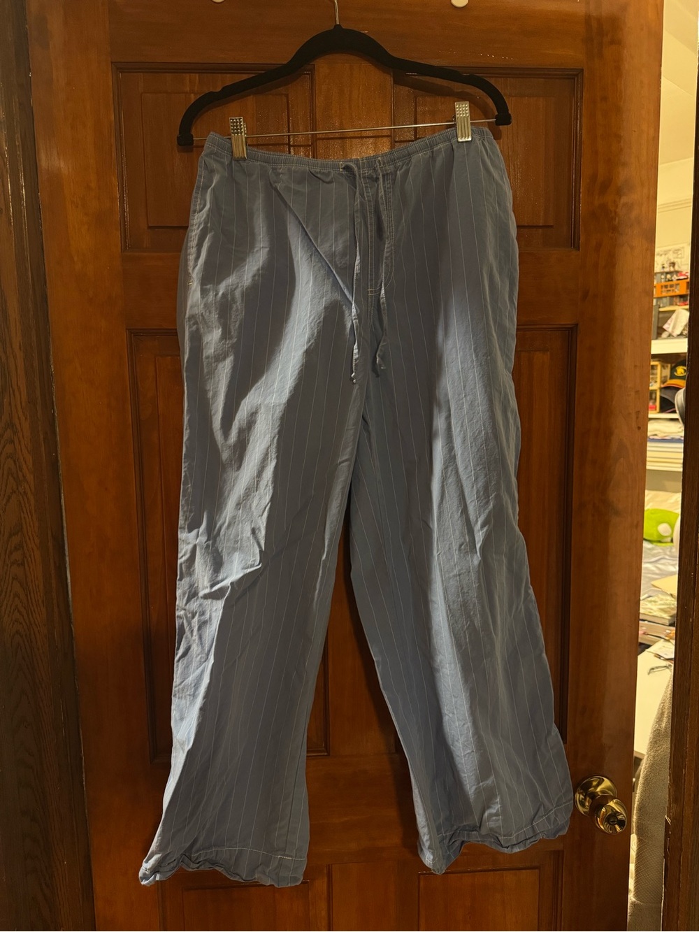BDG Blue Pinstripe Drawstring Lounge Pants